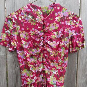 Vintage Peignoir Robe Over Dress 28" Bust 22" Waist Dressing Gown Dress Duster